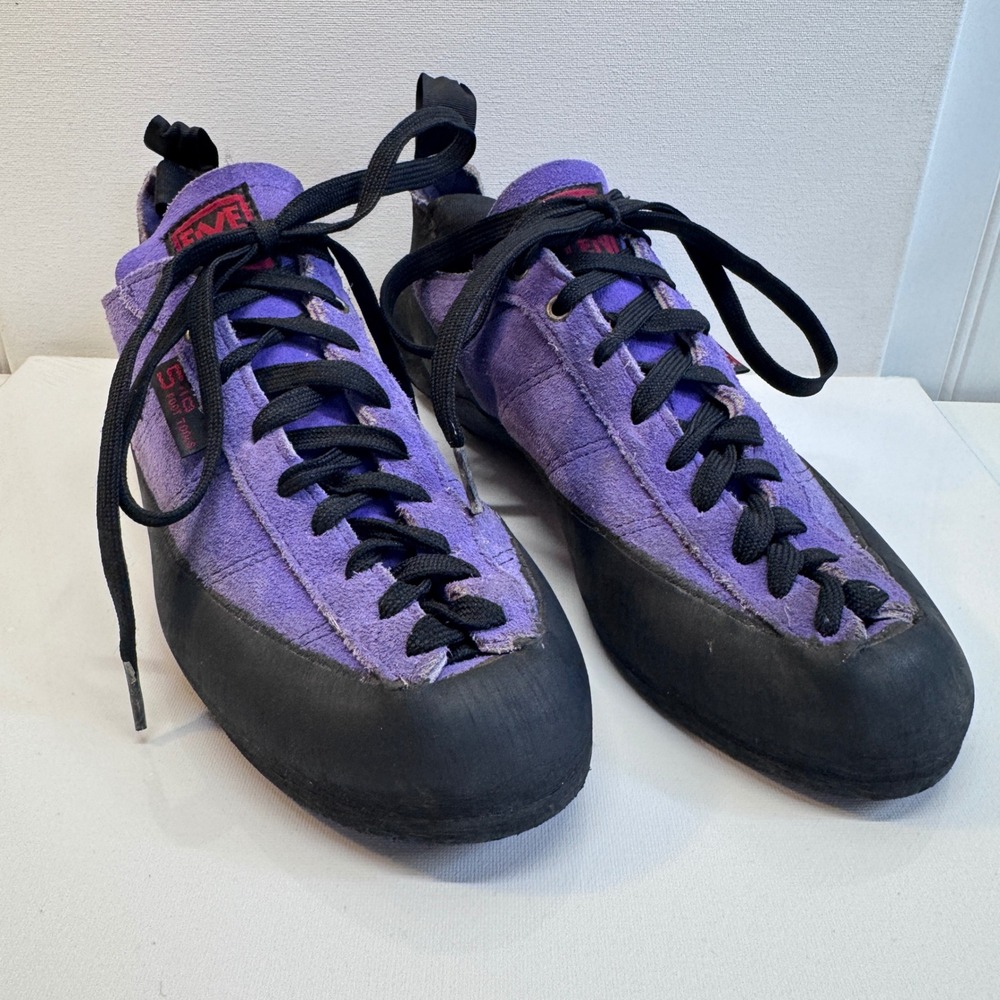 Five Ten Climbing Shoes Mens 9.5 Purple Suede Stealth Rubber Gorpcore USA Made